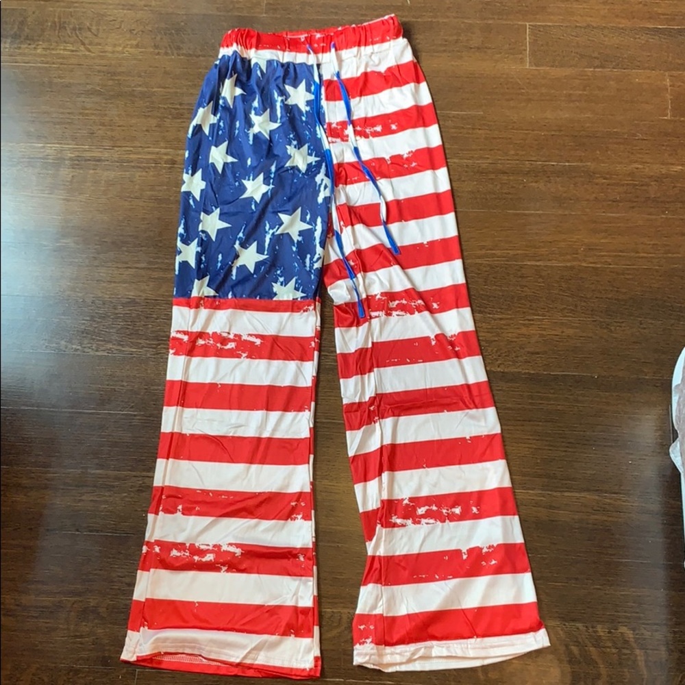 AMERICAN FLAG comfortable long pants